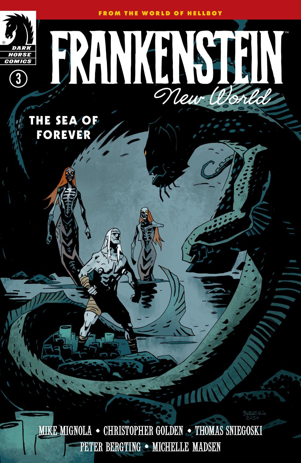 FRANKENSTEIN NEW WORLD--THE SEA OF FOREVER #3 CVR A PETER BERGTING