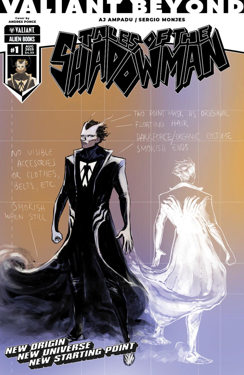 VALIANT BEYOND TALES OF THE SHADOWMAN #1 VAR D PONCE DESIGN VAR CVR D