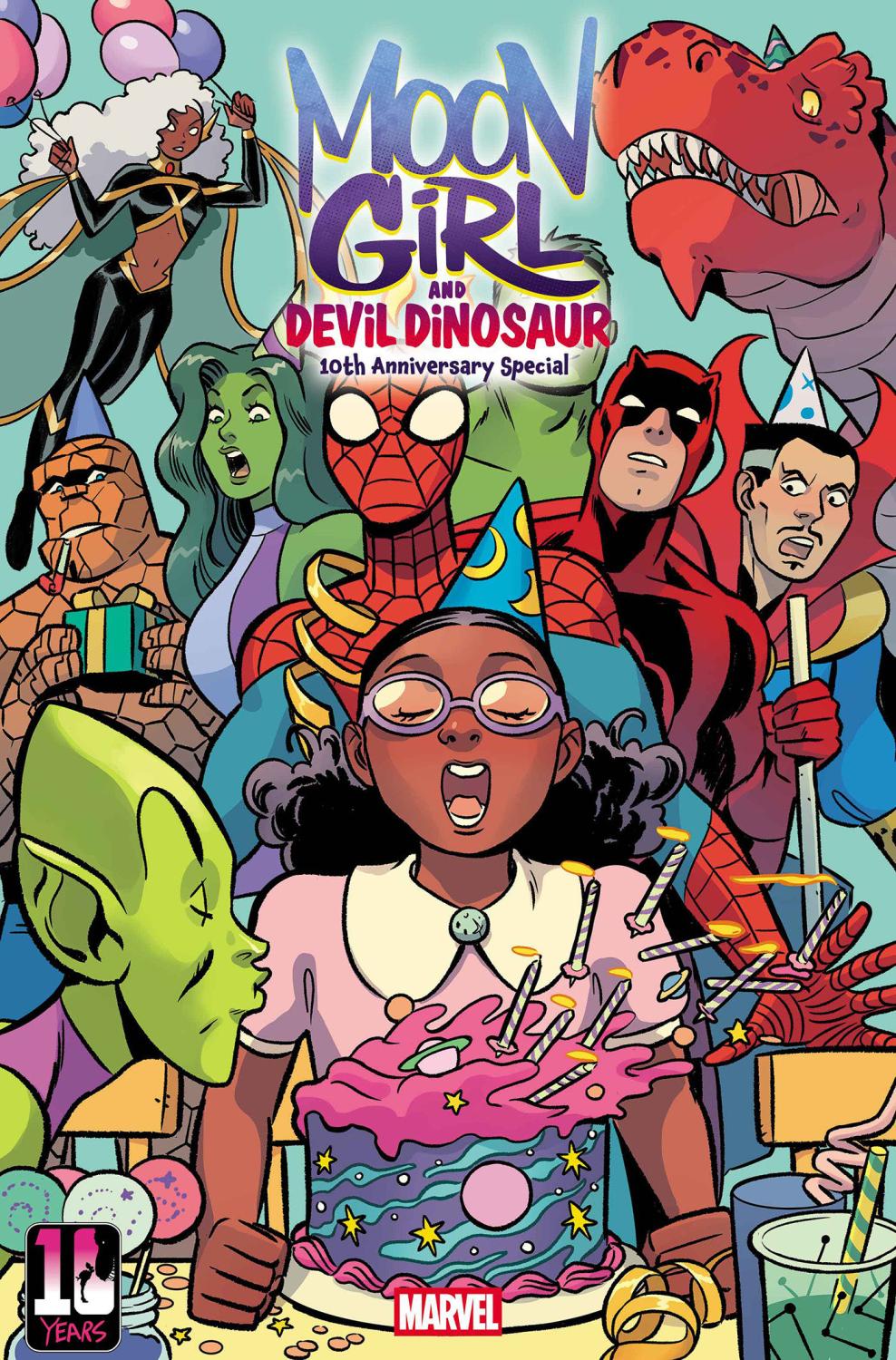 MOON GIRL AND DEVIL DINOSAUR 10TH ANNIVERSARY SPECIAL #1 NATACHA BUSTOS VAR CVR B