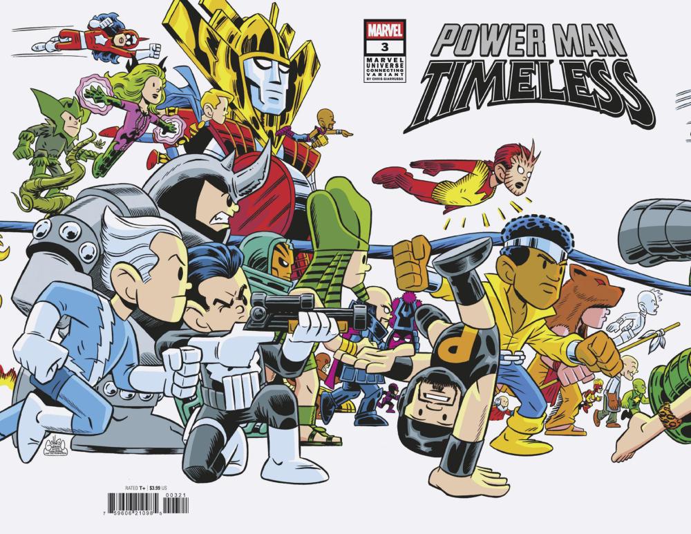 POWER MAN TIMELESS #3 CHRIS GIARRUSSO MARVEL UNIVERSE CONNECTING WRAP VAR J CVR B