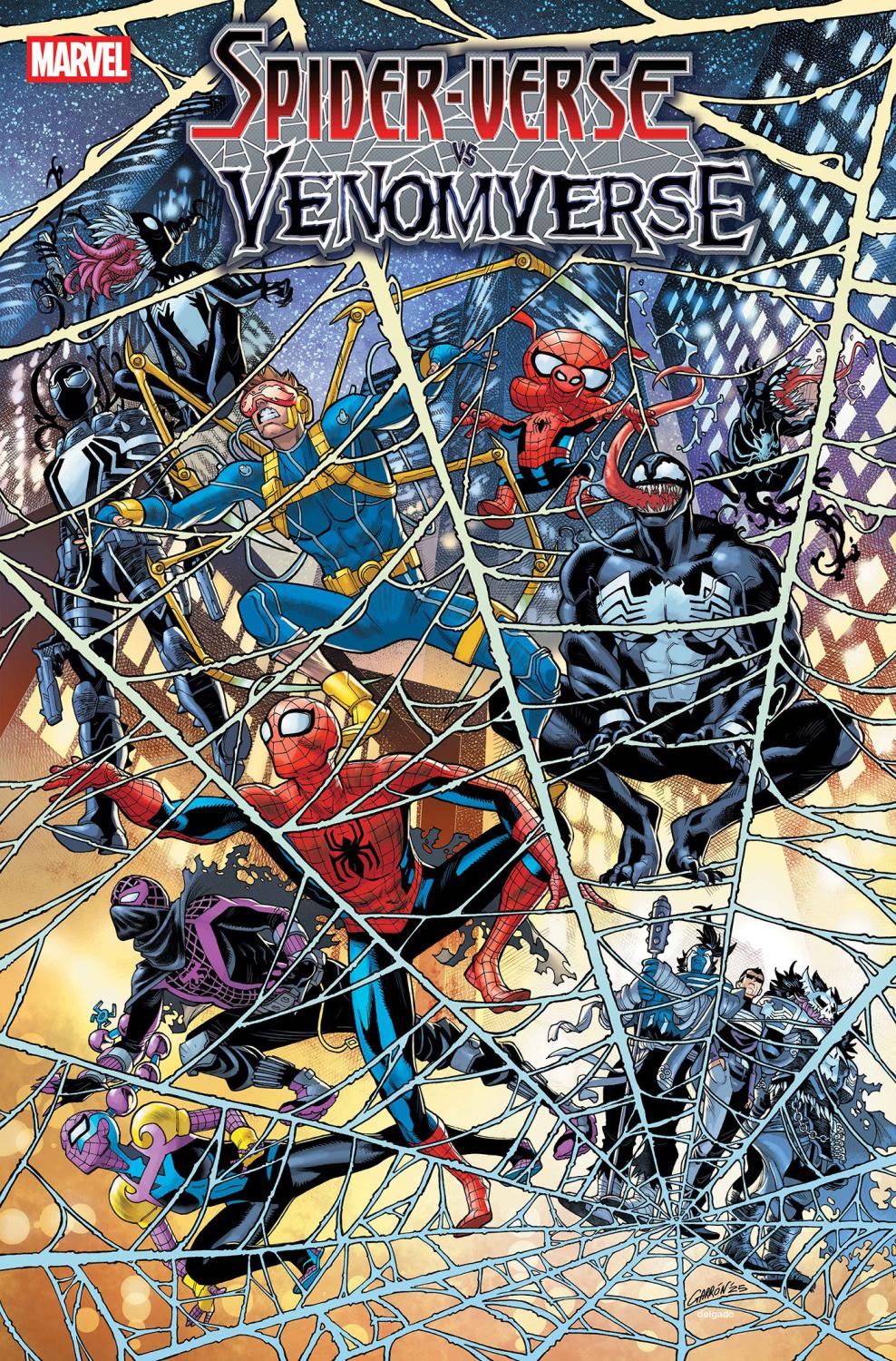 SPIDER-VERSE VS VENOMVERSE #1 JAVIER GARRON FOIL VAR CVR C