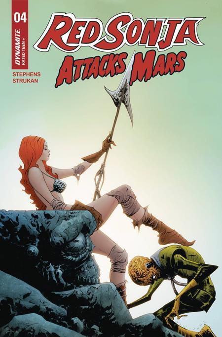 RED SONJA ATTACKS MARS #4 CVR B JAE LEE POLYBAGGED TRADING CARD VAR (OF 4)