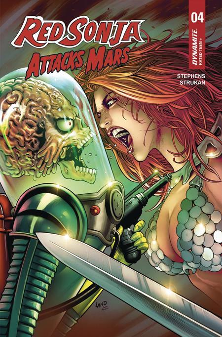 RED SONJA ATTACKS MARS #4 CVR C GREG LAND POLYBAGGED TRADING CARD VAR (OF 4)