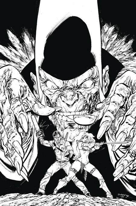 RED SONJA VS THE ARMY OF DARKNESS #3 CVR I INC 1:15 TIM SEELEY LINE ART VIRGIN VAR