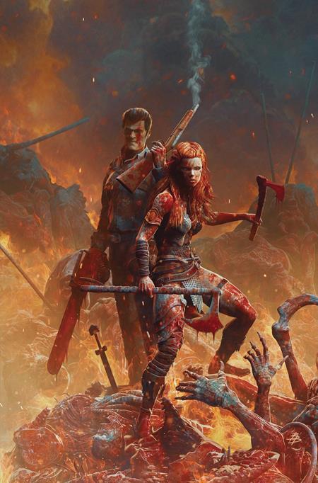 RED SONJA VS THE ARMY OF DARKNESS #3 CVR J INC 1:15 BJORN BARENDS VIRGIN VAR
