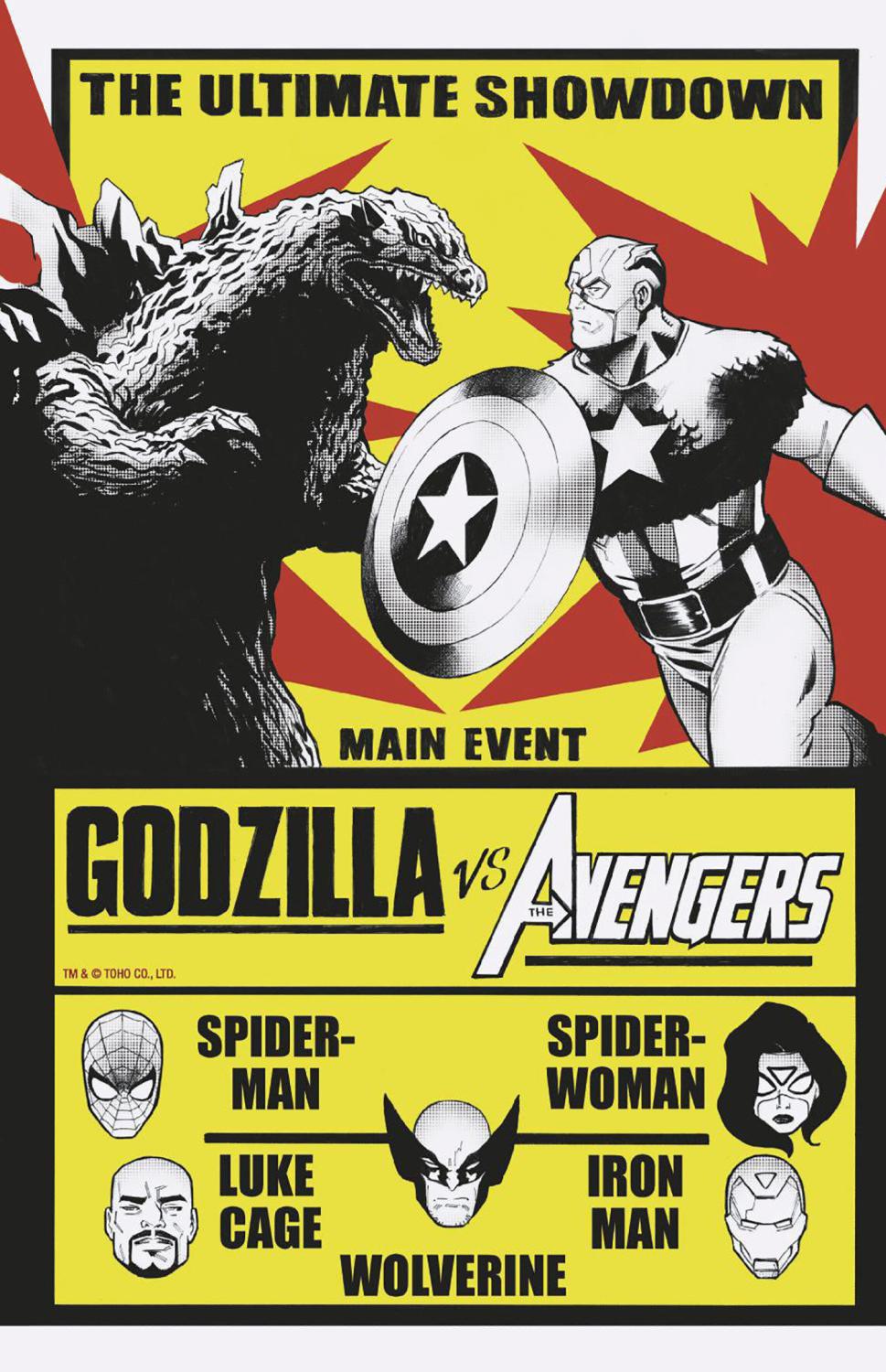 GODZILLA VS AVENGERS #1 LEE GARBETT VERSUS VAR CVR D