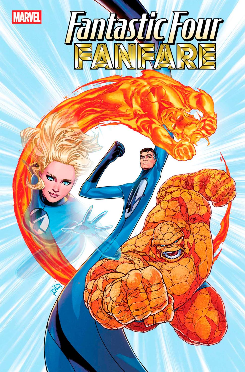 FANTASTIC FOUR FANFARE #2 RUSSELL DAUTERMAN VAR CVR D