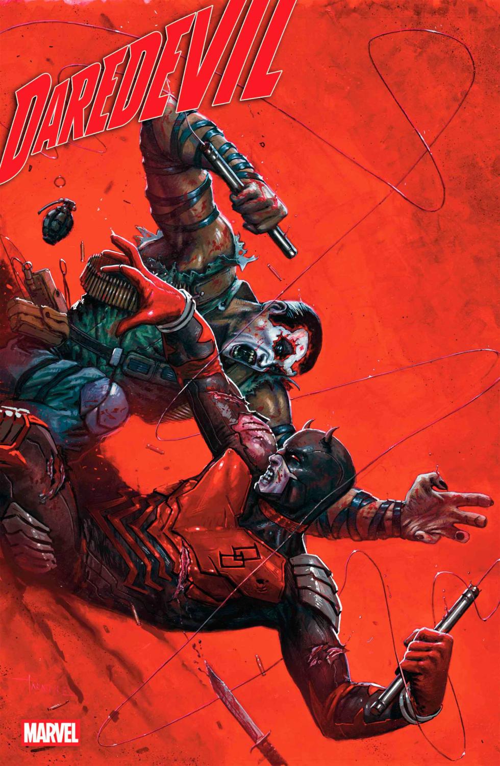 DAREDEVIL #22 DAVIDE PARATORE BRING ON THE BAD GUYS VAR CVR B