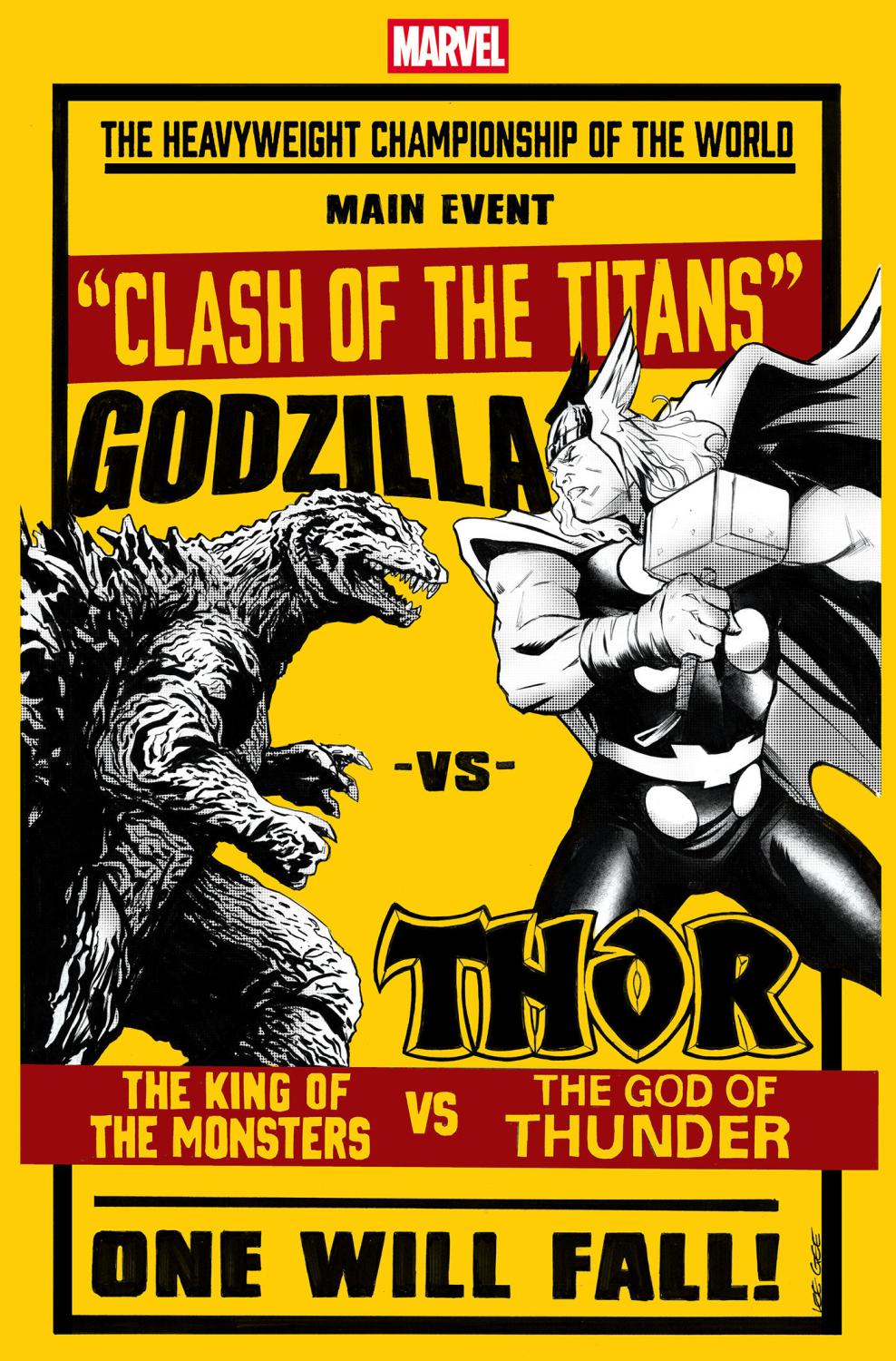 GODZILLA VS THOR #1 LEE GARBETT VERSUS VAR CVR D