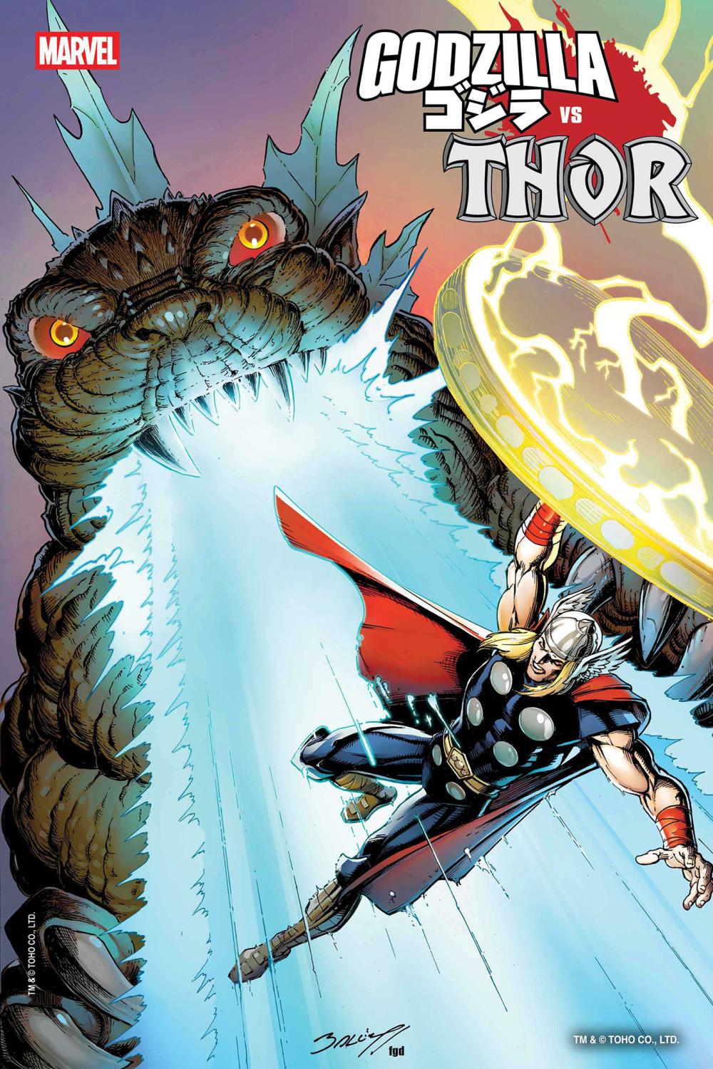 GODZILLA VS THOR #1 MARK BAGLEY FOIL VAR CVR B