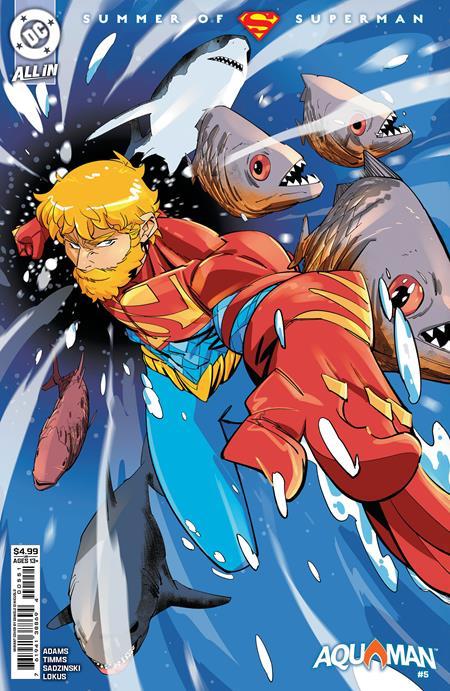 AQUAMAN #5 CVR D DANIELE DI NICUOLO SUPERSMASH-UP CARD STOCK VAR