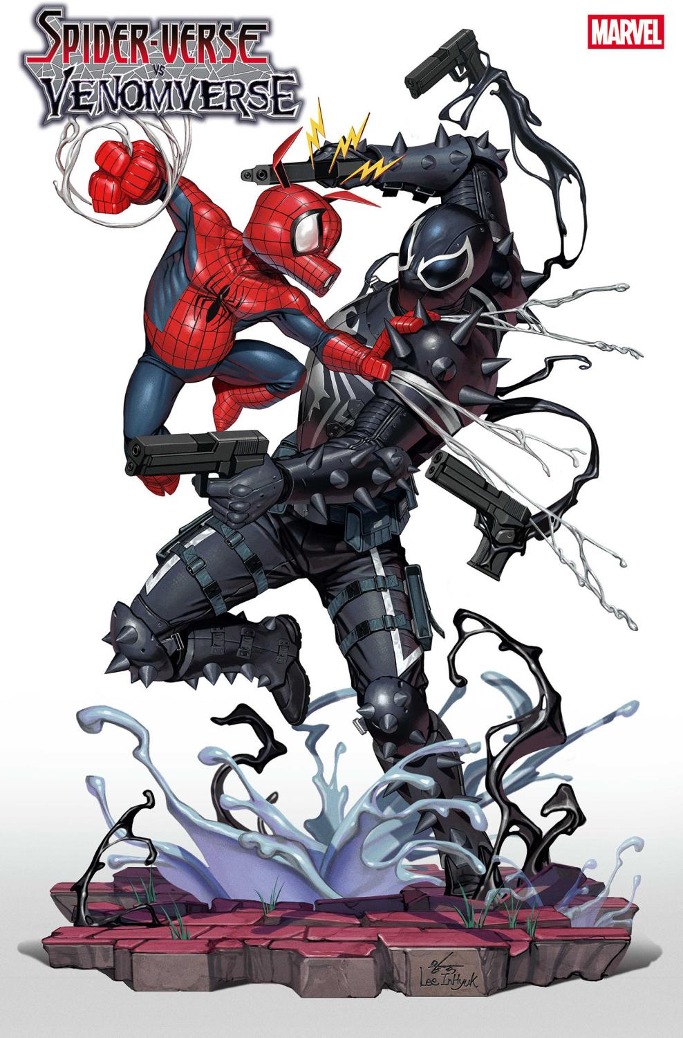 SPIDER-VERSE VS VENOMVERSE #3 INHYUK LEE VAR CVR B