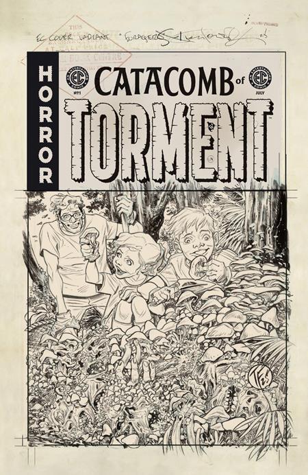 EC CATACOMB OF TORMENT #1 CVR F INC 1:20 TOM FOWLER B&W ARTIST EDITION VAR