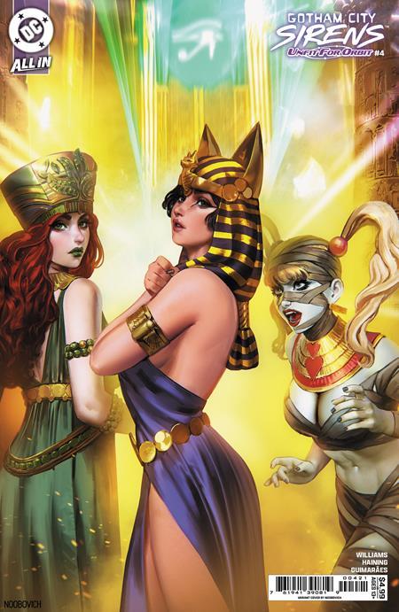 GOTHAM CITY SIRENS UNFIT FOR ORBIT #4 CVR B NOOBOVICH CARD STOCK VAR (OF 5)