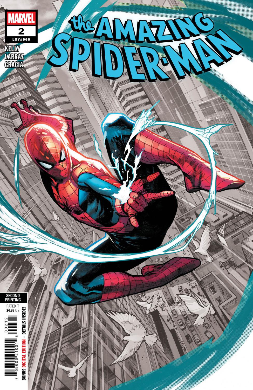 AMAZING SPIDER-MAN #2 PEPE LARRAZ 2ND PRINTING VAR CVR A