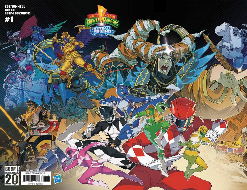 MIGHTY MORPHIN POWER RANGERS RITAS REWIND #1 C VAR FULL ART FOIL GAME ART CVR C