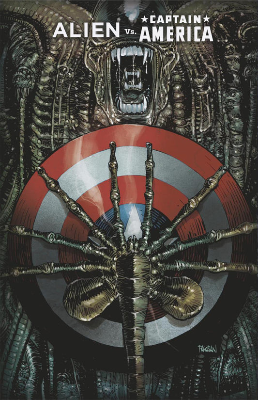ALIEN VS CAPTAIN AMERICA #1 DAN PANOSIAN FOIL VAR CVR B