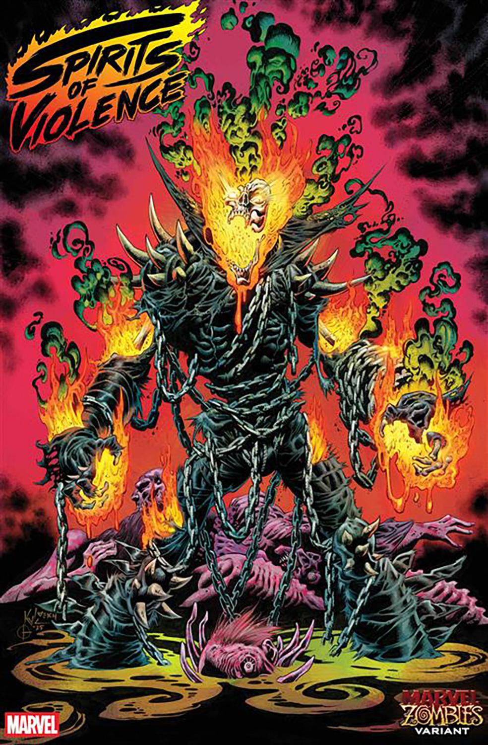 SPIRITS OF VIOLENCE #1 KYLE HOTZ MARVEL ZOMBIES VAR CVR D
