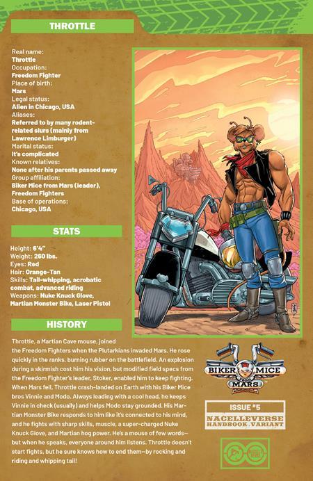 BIKER MICE FROM MARS 2025 #5 CVR C AJ JOTHIKUMAR HANDBOOK VAR