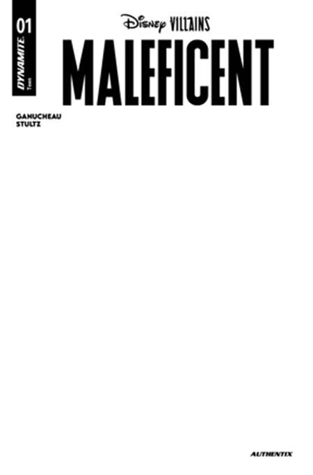 DISNEY VILLAINS MALEFICENT #1 CVR E BLANK AUTHENTIX VAR