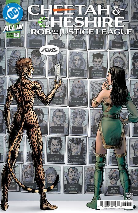CHEETAH AND CHESHIRE ROB THE JUSTICE LEAGUE #2 CVR A NICOLA SCOTT OF 6