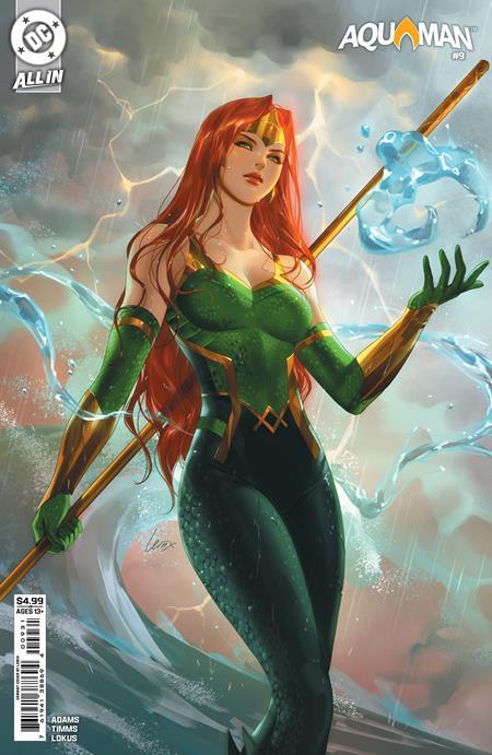 AQUAMAN #9 CVR C LESLEY LEIRIX LI CARD STOCK VAR