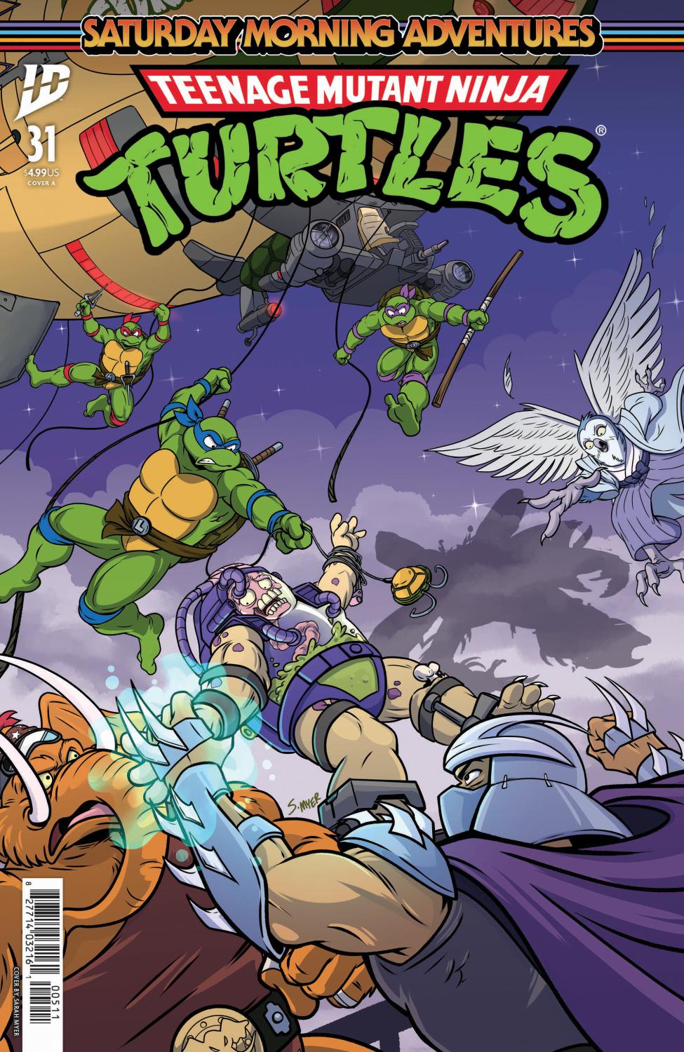 TEENAGE MUTANT NINJA TURTLES SATURDAY MORNING ADVENTURES #31 COVER A MYER CVR A