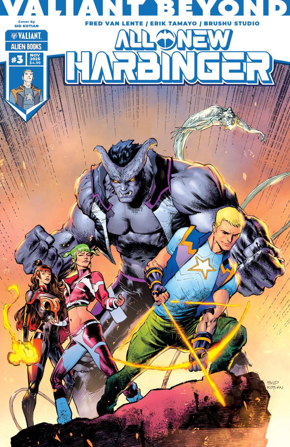 VALIANT BEYOND ALL-NEW HARBINGER #3 VAR B KOTIAN CVR B