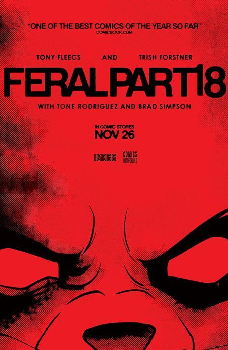 FERAL #18 CVR B TONY FLEECS & TRISH FORSTNER MOVIE POSTER HOMAGE VAR