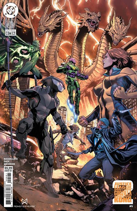 JUSTICE LEAGUE VS GODZILLA VS KONG 2 #5 CVR C LUCAS MEYER CARD STOCK VAR (OF 7)