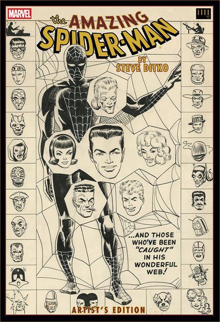AMAZING SPIDER MAN BY STEVE DITKO ARTISTS EDITION HC DIRECT MARKET EXCLUSIVE WEB CVR