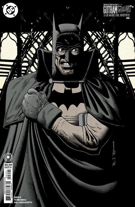 BATMAN GOTHAM BY GASLIGHT A LEAGUE FOR JUSTICE #6 CVR B BRIAN BOLLAND CARD STOCK VAR (OF 6)