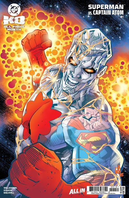 DC K.O. SUPERMAN VS CAPTAIN ATOM #1 ONE SHOT CVR E SEAN IZAAKSE CARD STOCK VAR