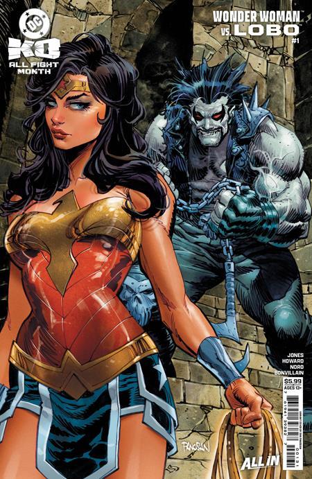 DC K.O. WONDER WOMAN VS LOBO #1 ONE SHOT CVR B DAN PANOSIAN CARD STOCK VAR