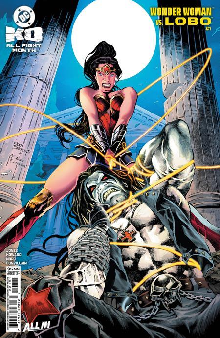 DC K.O. WONDER WOMAN VS LOBO #1 ONE SHOT CVR E EDDY BARROWS CARD STOCK VAR