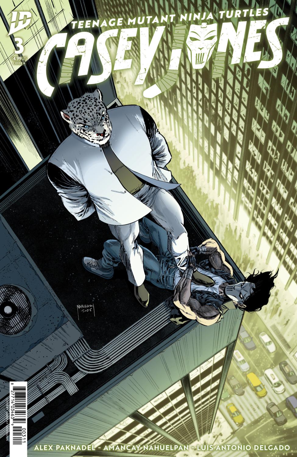 TEENAGE MUTANT NINJA TURTLES CASEY JONES #3 COVER A NAHUELPAN CVR A
