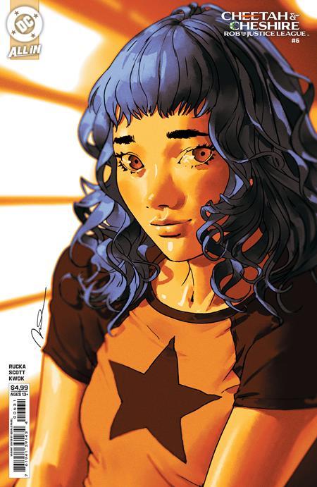 CHEETAH AND CHESHIRE ROB THE JUSTICE LEAGUE #6 CVR B GERALD PAREL CARD STOCK VAR OF 6