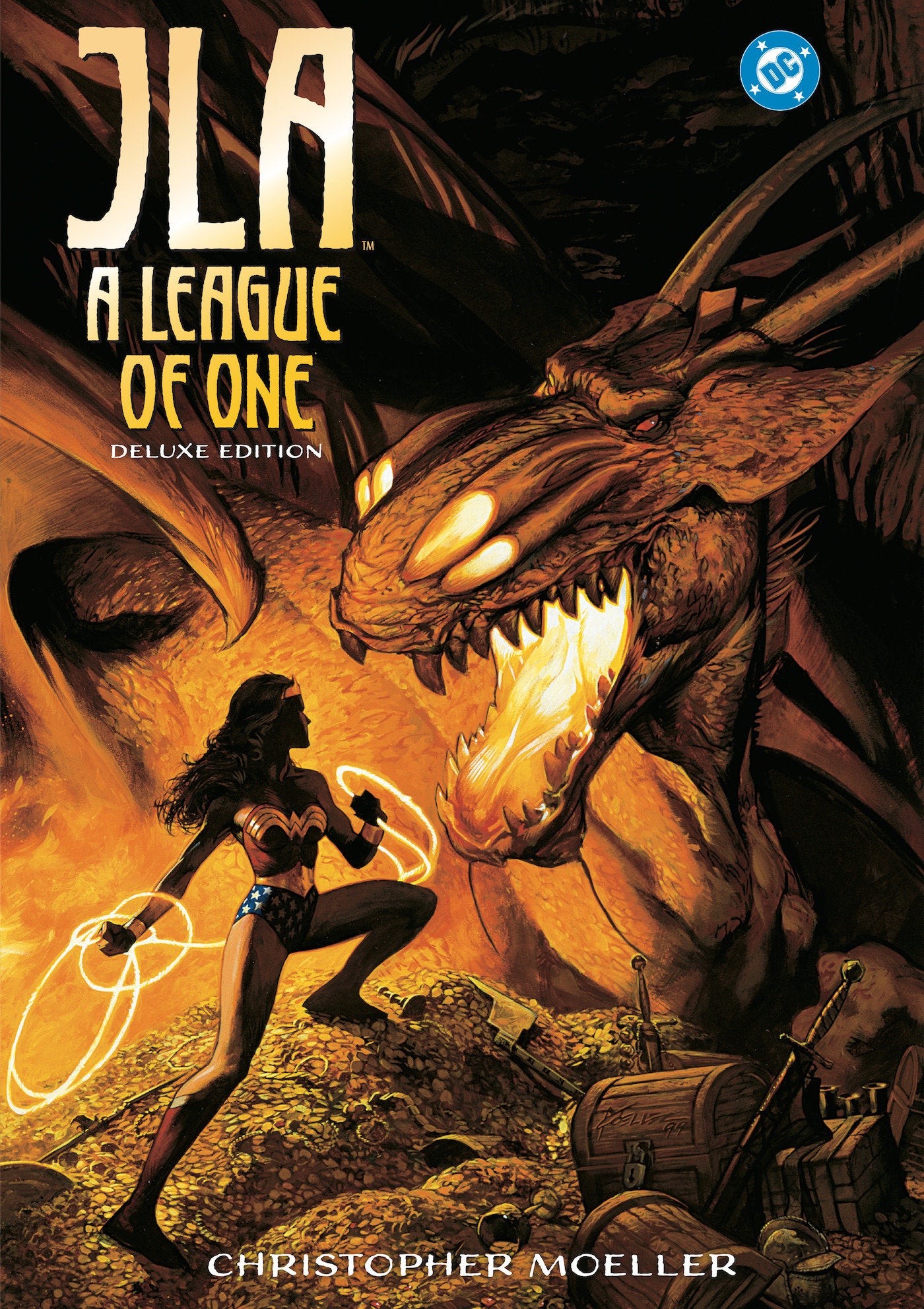 JLA A LEAGUE OF ONE DELUXE EDITION HC