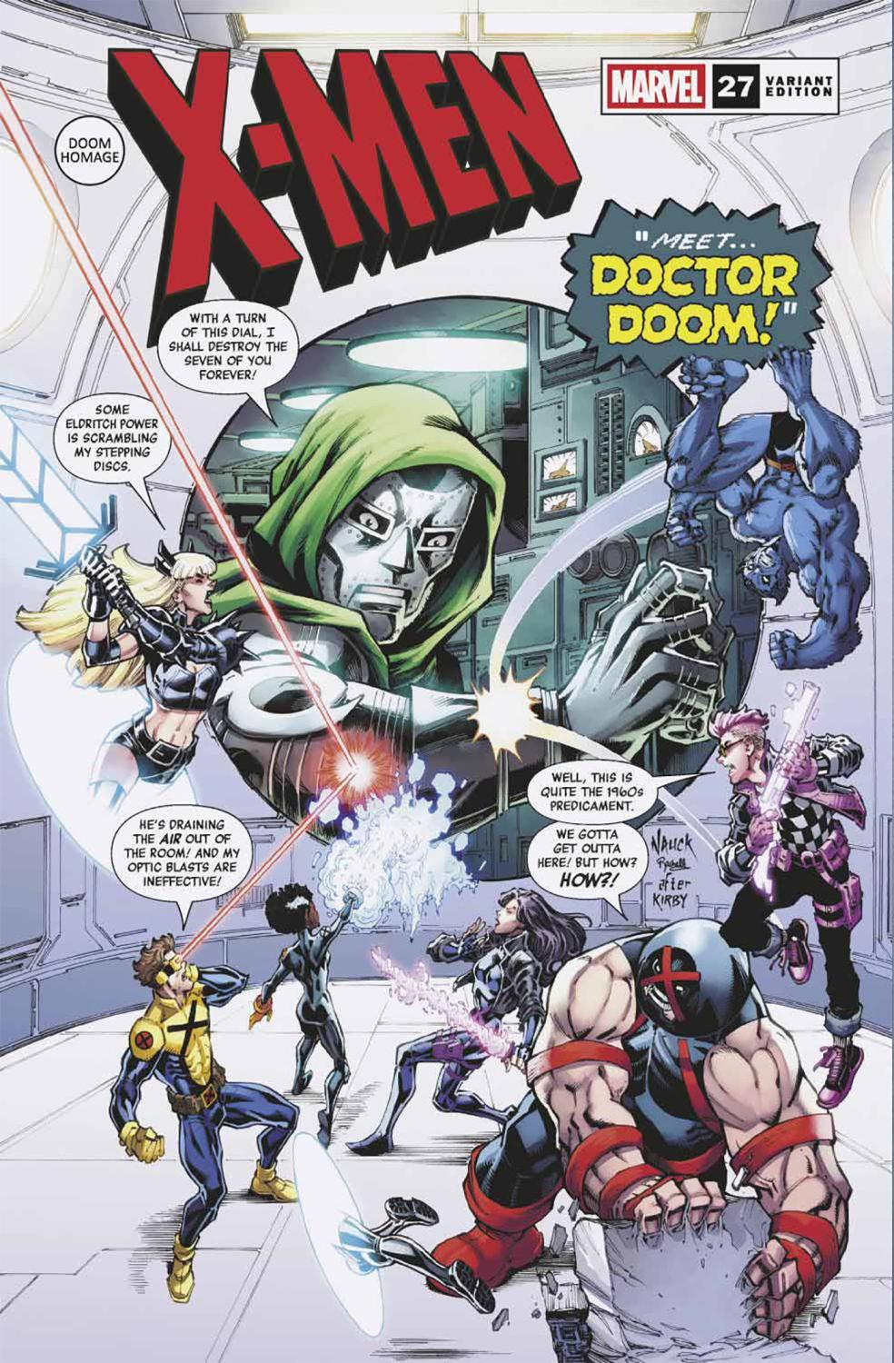 X-MEN #27 TODD NAUCK DOOM HOMAGE VAR CVR C