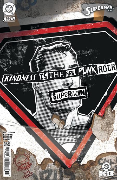SUPERMAN #34 CVR F DAVE JOHNSON PUNK ROCK CARD STOCK VAR DC KO