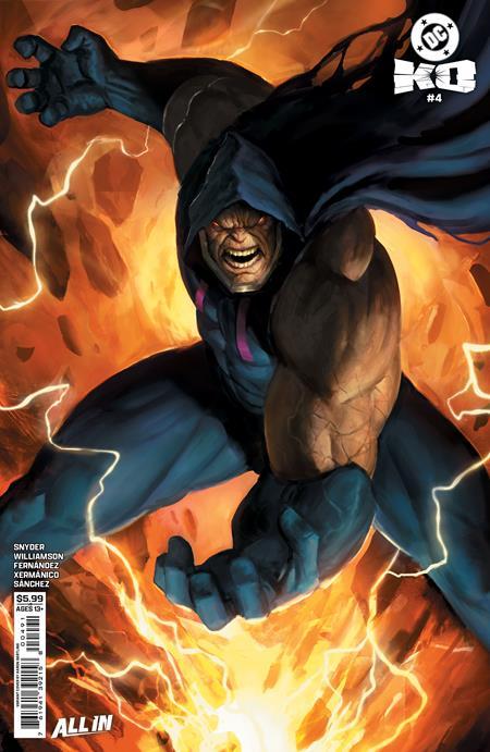 DC KO #4 CVR F AARON BARTLING DARKSEID CARD STOCK VAR OF 5