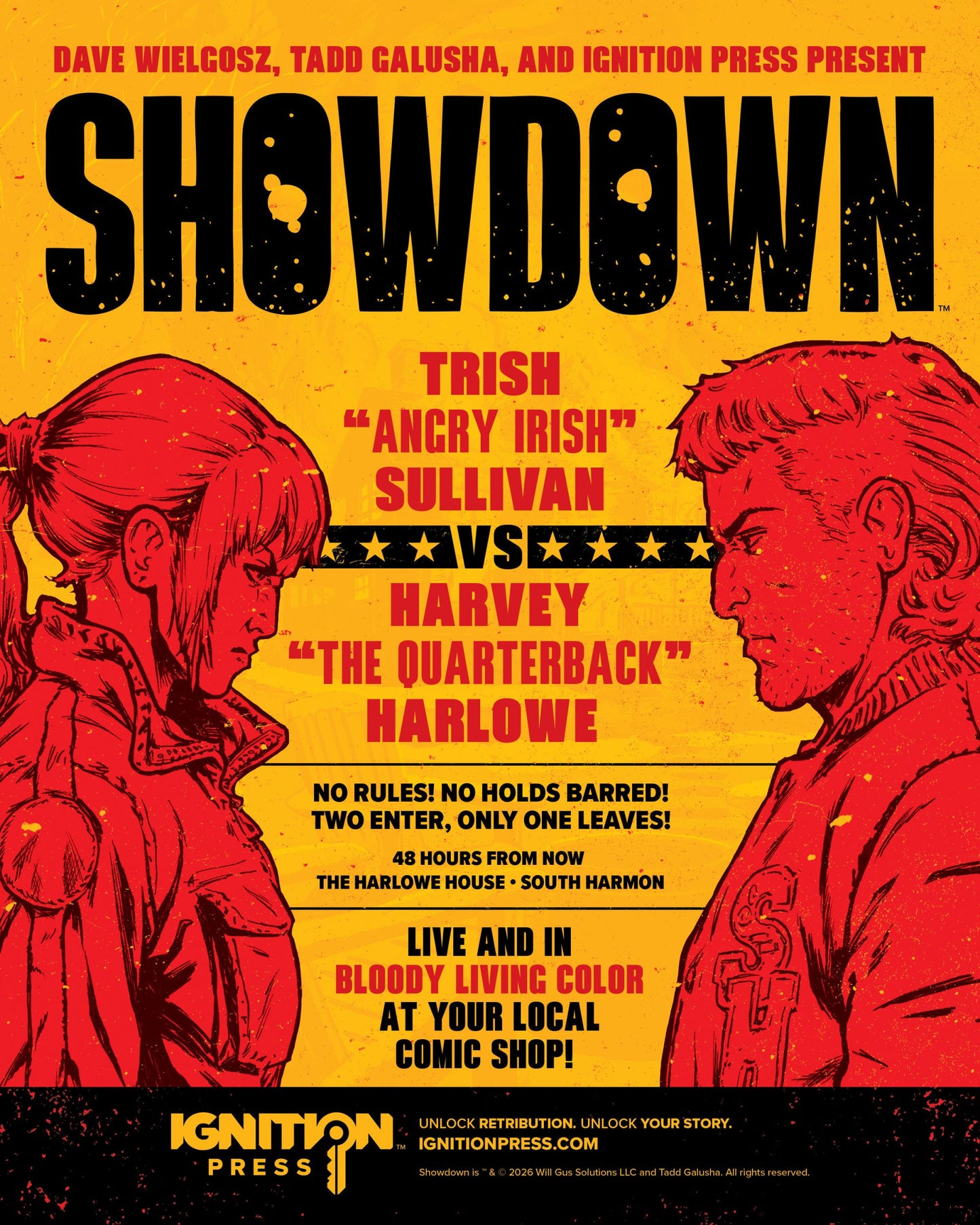 SHOWDOWN #2 FIGHT CARD MINI-POSTER 5-COPY PACK 1:10