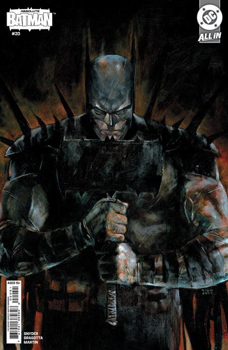 ABSOLUTE BATMAN #20 CVR E INC 1:25 MARTIN SIMMONDS CARD STOCK VAR 1:25 INCV