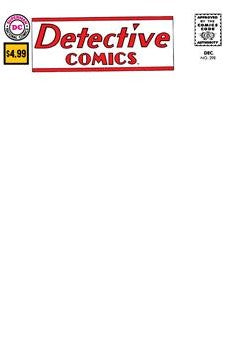 DETECTIVE COMICS #298 FACSIMILE EDITION CVR B BLANK CARD STOCK VAR