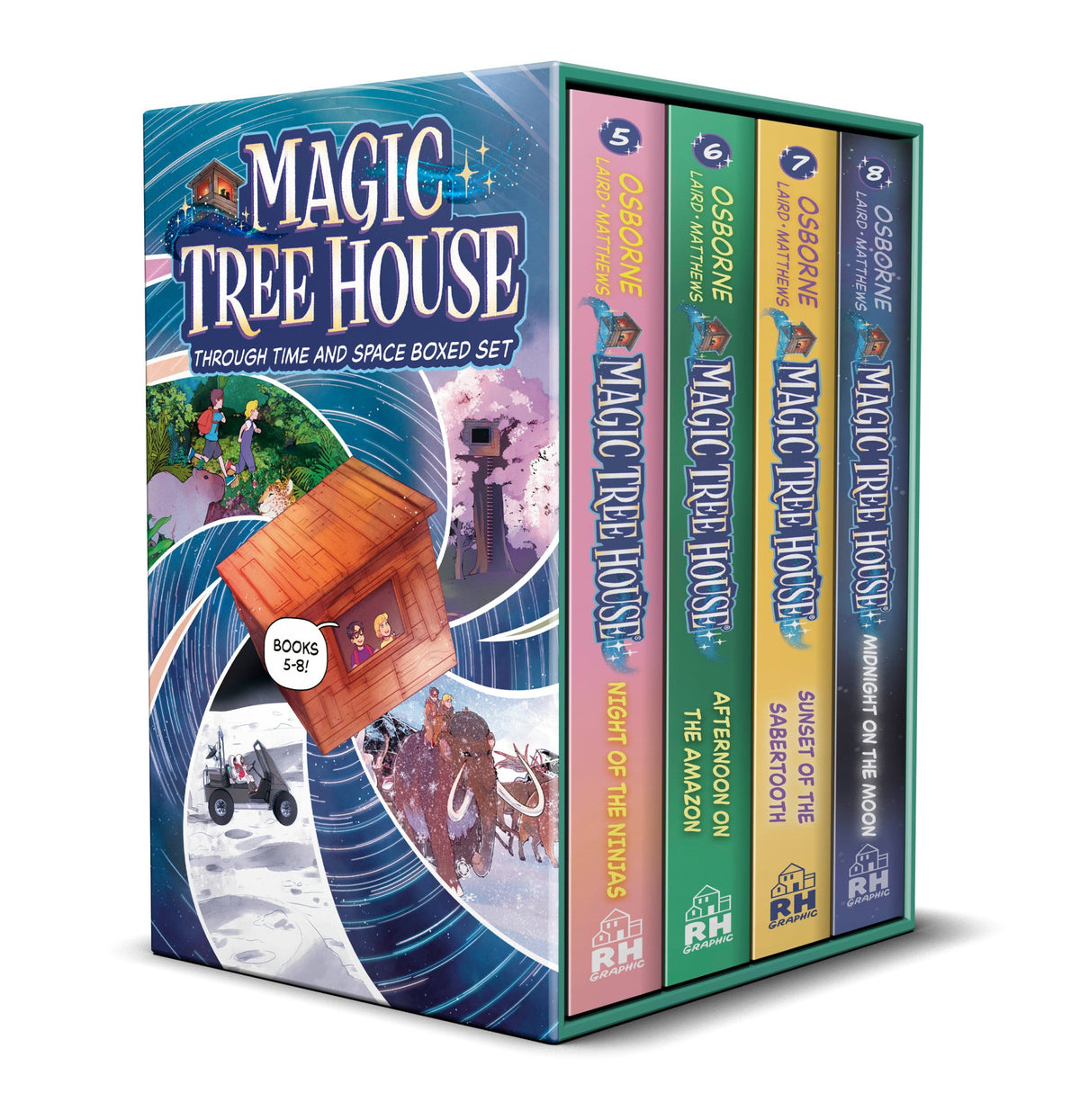 MAGIC TREE HOUSE THROUGH TIME AND SPACE BOXED SET GRAPHIC NOVELS 5-8