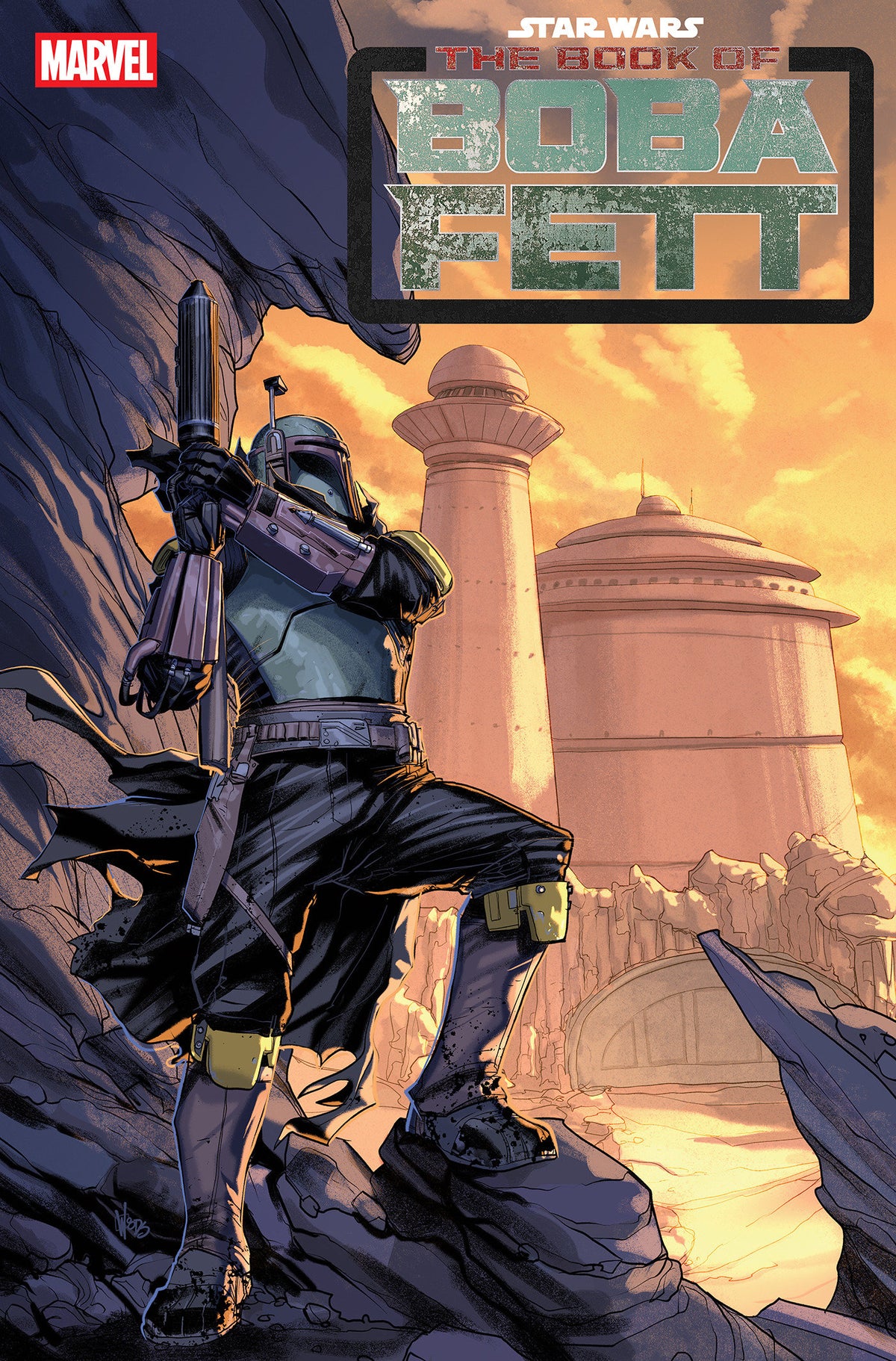 STAR WARS THE BOOK OF BOBA FETT #4 PETE WOODS VAR CVR B