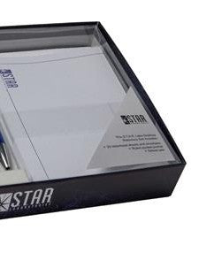 DC COMICS STAR LABS DESKTOP STATIONERY SET WITH PEN