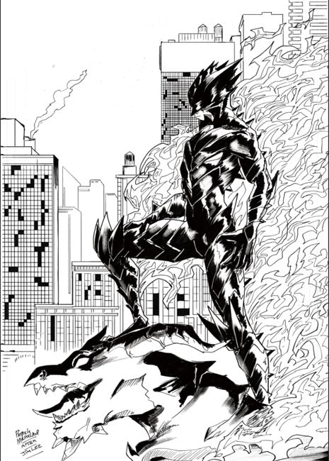 FIREBORN #6 CVR G INC 1:25 PATRICK MULHOLLAND B&W VIRGIN CARDSTOCK VAR