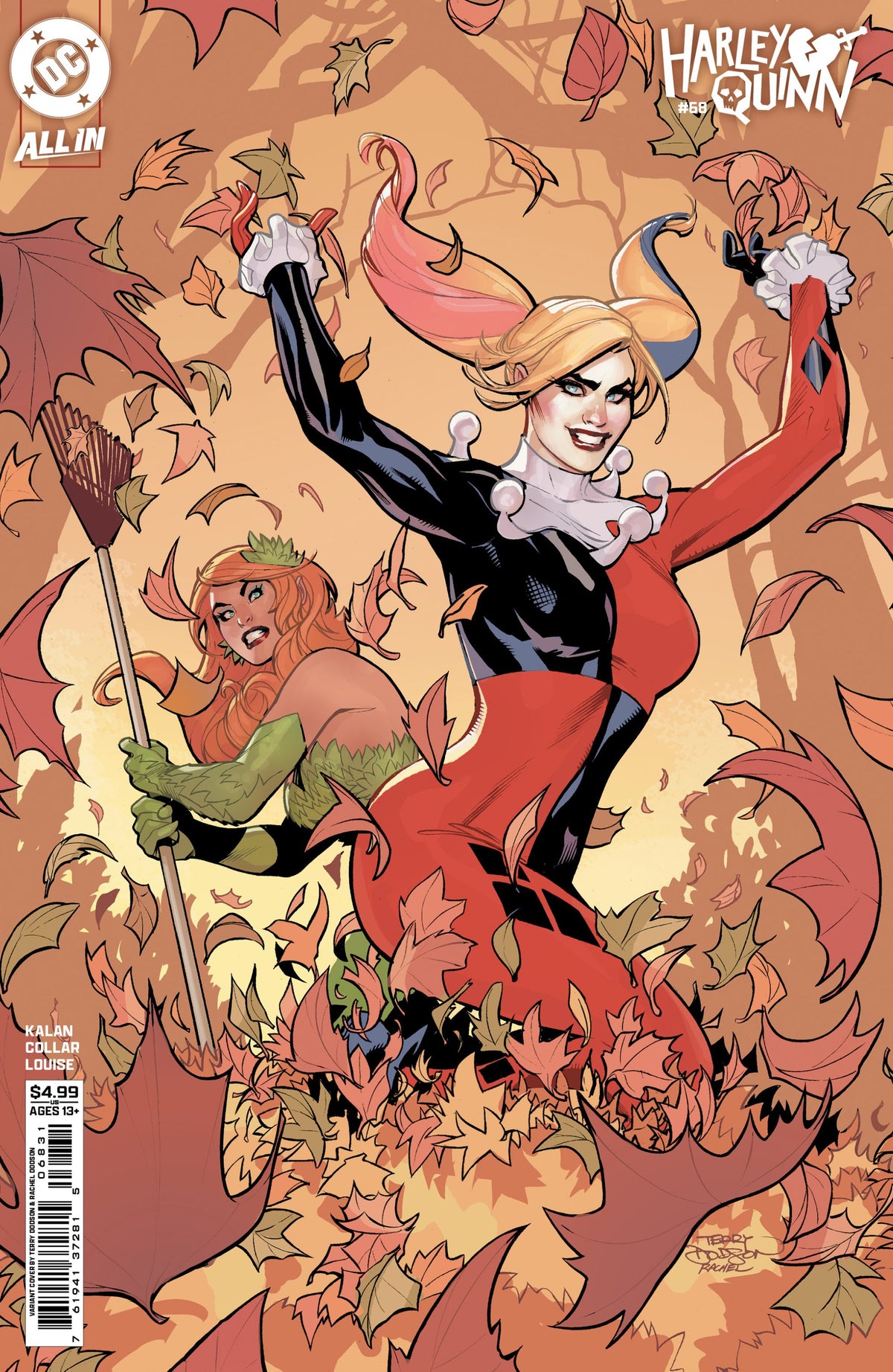 HARLEY QUINN #68 CVR C TERRY DODSON & RACHEL DODSON CARD STOCK VAR