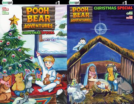 POOH BEAR ADVENTURES CHRISTMAS SPECIAL #1 ONE SHOT CVR D TESSA ROSE HOLOFOIL FLIP VAR